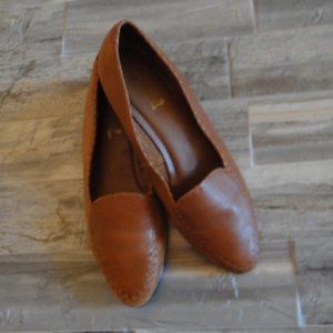 Brown Bellini Leather Flats 10B